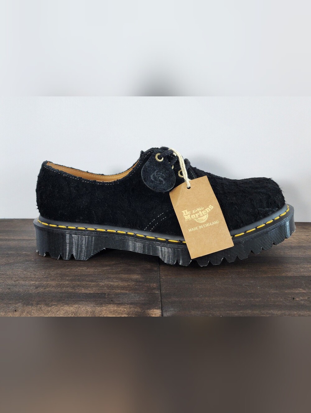 Dr. Martens Men's Black Suede 3-Eye Shoe